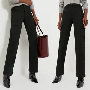 MOTHER- The Straight Up Rambler Cargo in Pitch Black Size 24 S 90s Jeans